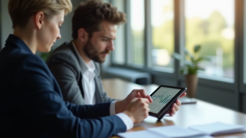Écran d'ordinateur affichant un tableau de bord avec les marges nettes par secteur